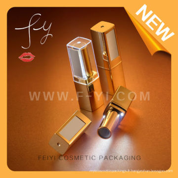 Golden Plastic Led Lipstick tube avec bouton